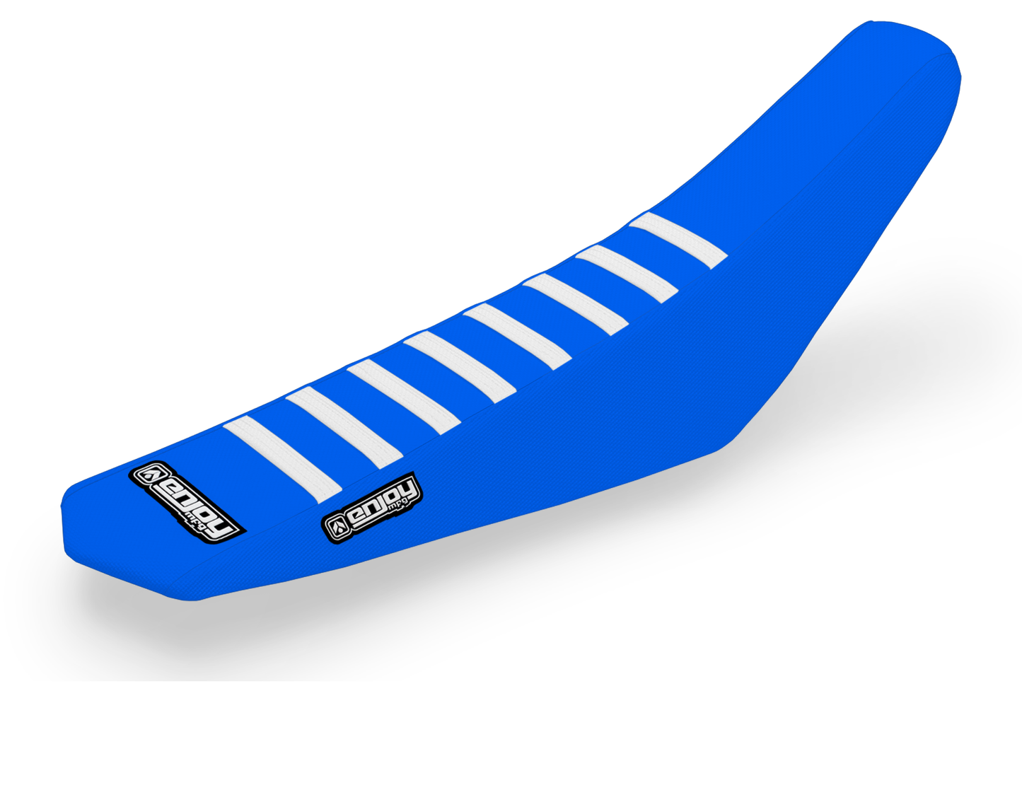 Enjoy Manufacturing TM Seat Cover MX 2015 - 2021 Ribbed, Blue / White