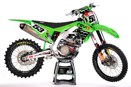 Enjoy Manufacturing Kawasaki Graphics Kit KX 125 250 2003 - 2008  Restyle, Revo Seven