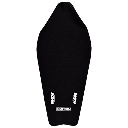 Enjoy Manufacturing KTM Seat Cover SX SXF 2023 Ribbed Logo, All Black