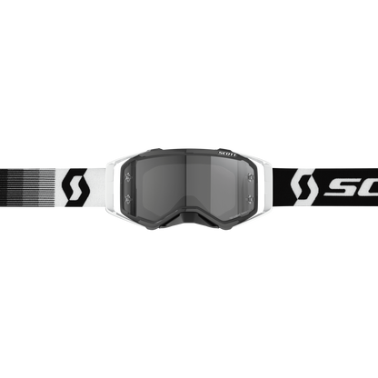 Scott Prospect Sand & Dust Goggle, Premium Black / White - Light Sensitive Works Lens