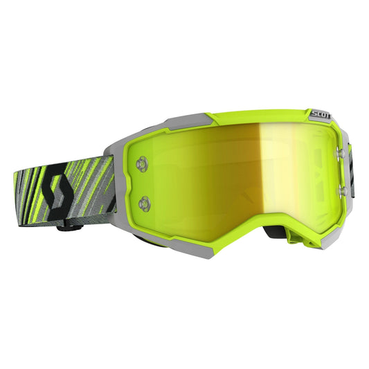 Scott Fury Goggle, Yellow / Grey - Yellow Chrome Works Lens