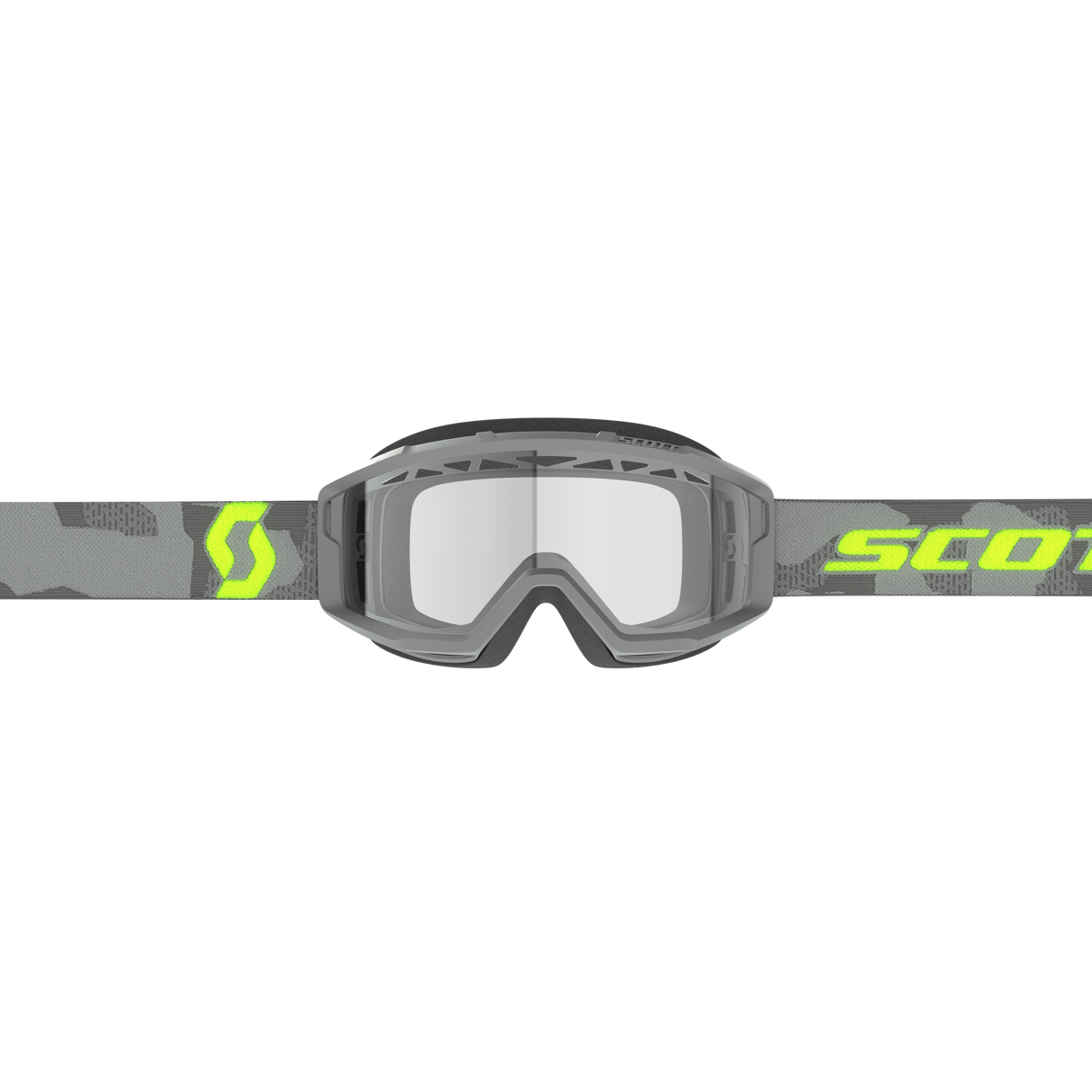 Scott Primal Enduro Goggles, Light Grey / Neon Yellow - Clear Works Lens