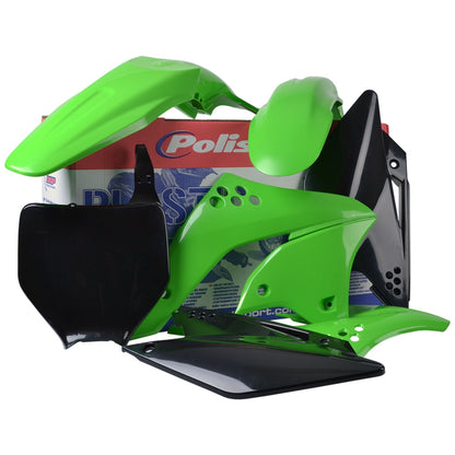 Polisport Kawasaki Plastic Kit KXF 250 2006 - 2008, Green