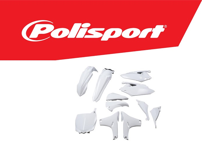 Polisport Yamaha Plastic Kit YZF 450 2010 - 2013, White