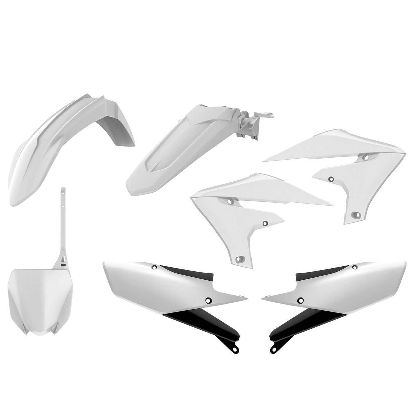 Polisport Yamaha Plastic Kit YZF 250 2019 - 2022 YZF 450 2018 - 22, White