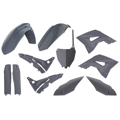 Polisport Honda Plastic Kit CR 125 250 2002 - 2007  Restyle, Nardo Grey