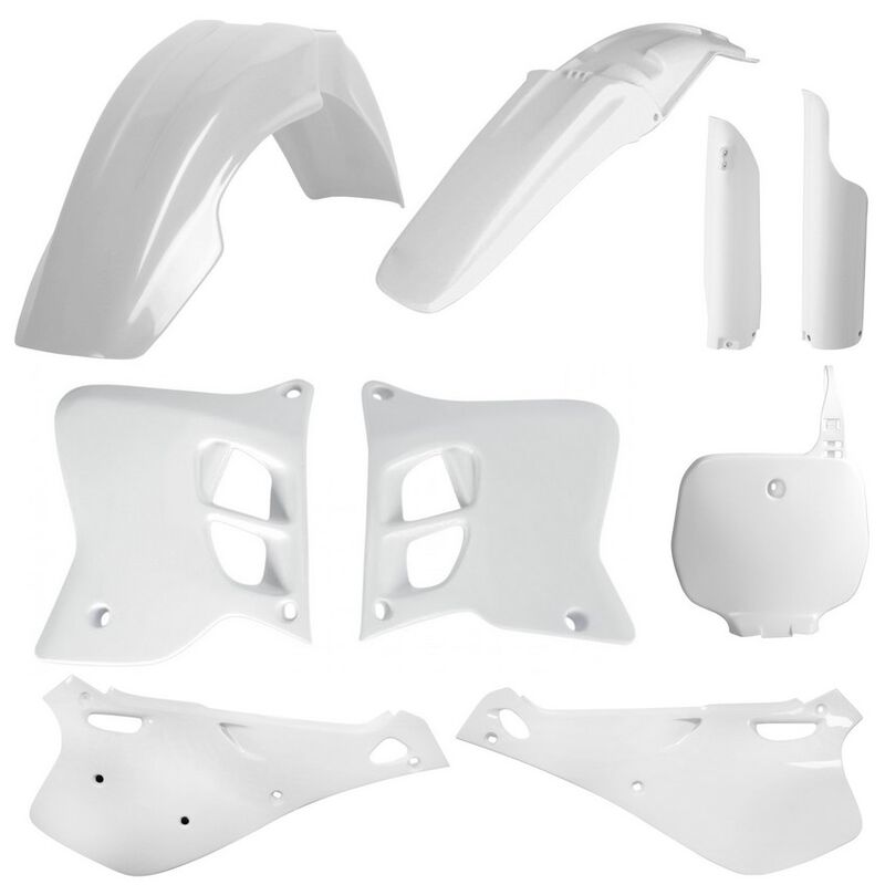 Polisport Yamaha Plastic Kit YZ 125 YZ 250 1993 - 1995, All White