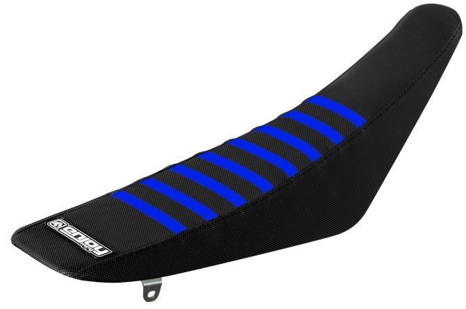 Enjoy Manufacturing Yamaha Seat Cover YZ 125 YZ 250 2022 - 2023 Ribbed, Black / Blue