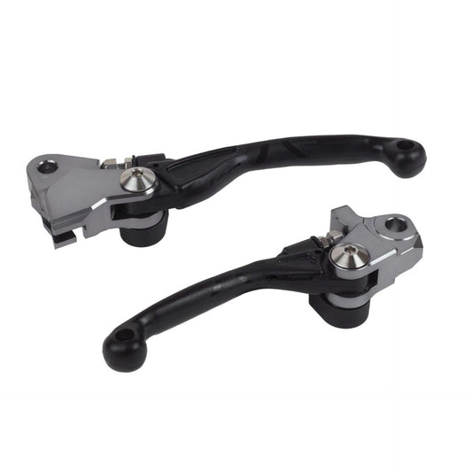 Polisport Honda Pivot Lever Set Honda CRF 250 R 2007 - 2017 CRF 450 R 07 – 2016, Black