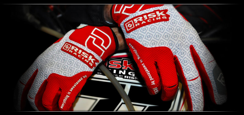 Risk Racing Carbide Gloves, Red / White, XX Large