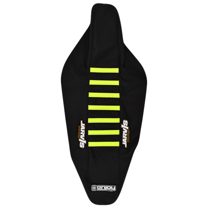 Enjoy Manufacturing Jarvis Edition Husqvarna Seat Cover TC FC 2019 - 2022 TE FE 2020 – 2023 Ribbed, Black / Neon Yellow