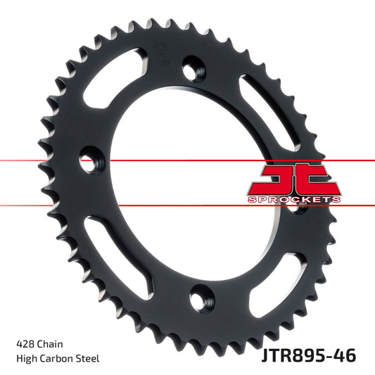 JT Sprockets Steel Rear Sprocket KTM SX 85 2004 - 2023 Husqvarna TC 85 2015 - 23 Gas Gas MC 85 2021 - 23, 46T