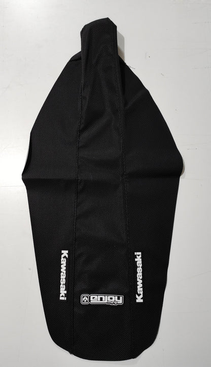 Enjoy Manufacturing Kawasaki Seat Cover KX 65 2000 - 2022 STD Logo, All Black