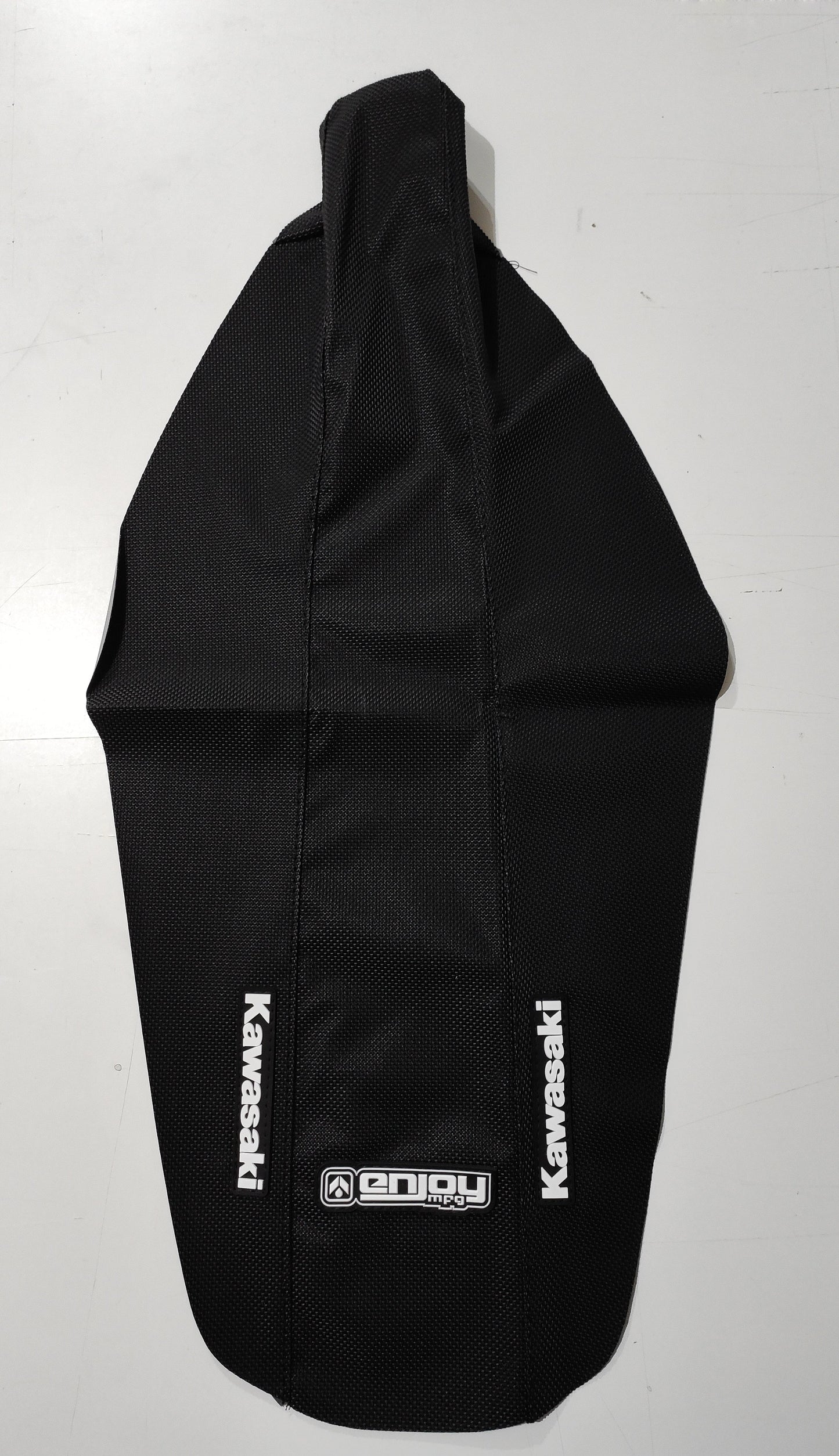 Enjoy Manufacturing Kawasaki Seat Cover KX 125 KX 250 1999 - 2002 STD Logo, All Black