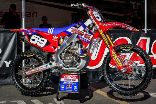 Enjoy Manufacturing Honda Graphics Kit CRF 250 R 2018 - 2021 CRF 450 R 2017 - 2020, Troy Lee Designs Lucas Oils