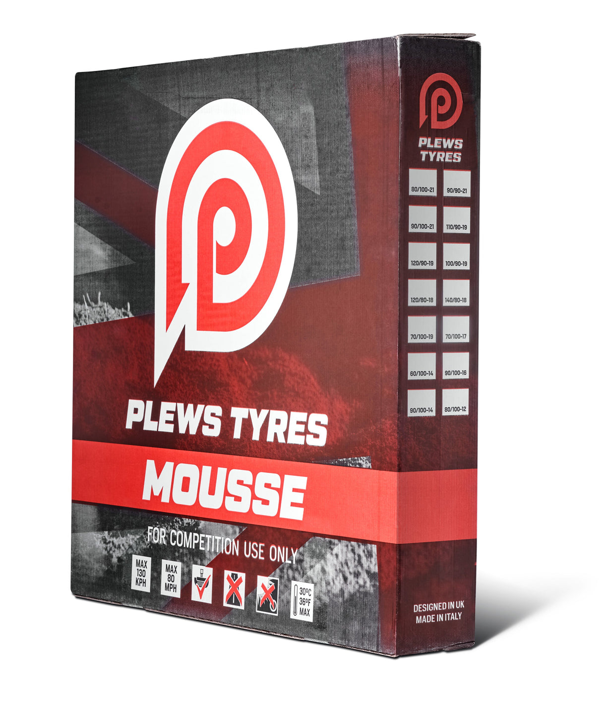 Plews Tyres Ultra Mousse Front - 80 / 100 - 21 – 90 / 90 – 20 Small