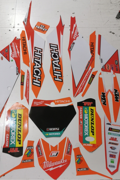 Enjoy Manufacturing KTM Graphics Kit SX SXF 2019 - 2022, Hitachi