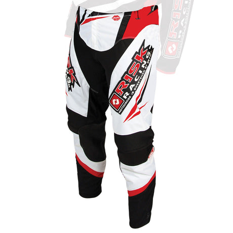Risk Racing Vector Pants, Red / White / Black, 28