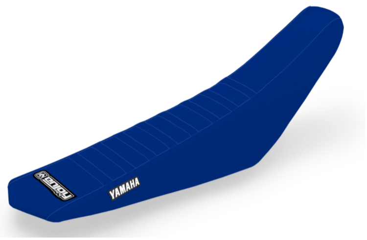 Enjoy Manufacturing Yamaha Seat Cover YZ 125 YZ 250 2002 - 2021 Ribbed Logo, All Blue