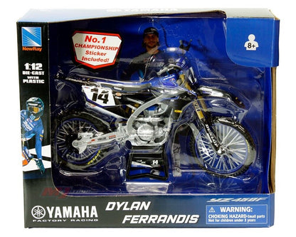 New Ray Toys 1:12 Dylan Ferrandis Star Racing Yamaha YZF 450 Toy Model